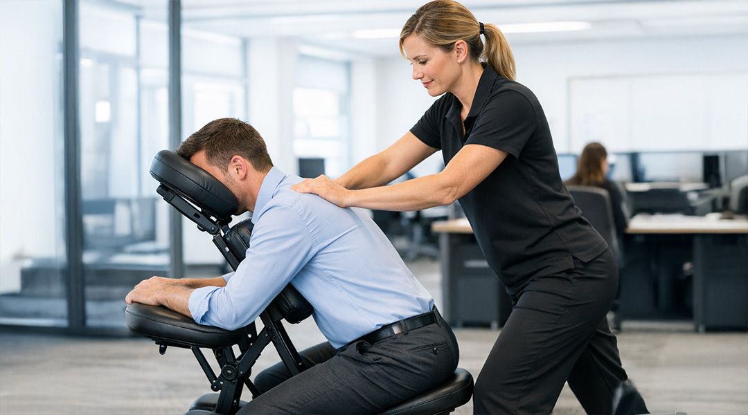 Massage sur chaise